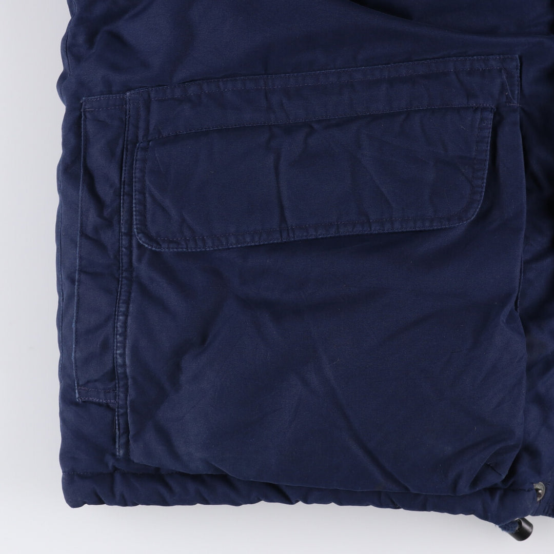 Eddie Bauer Goose Down Parka, Men's Size L polyester navy blue type Vintage Second Hand