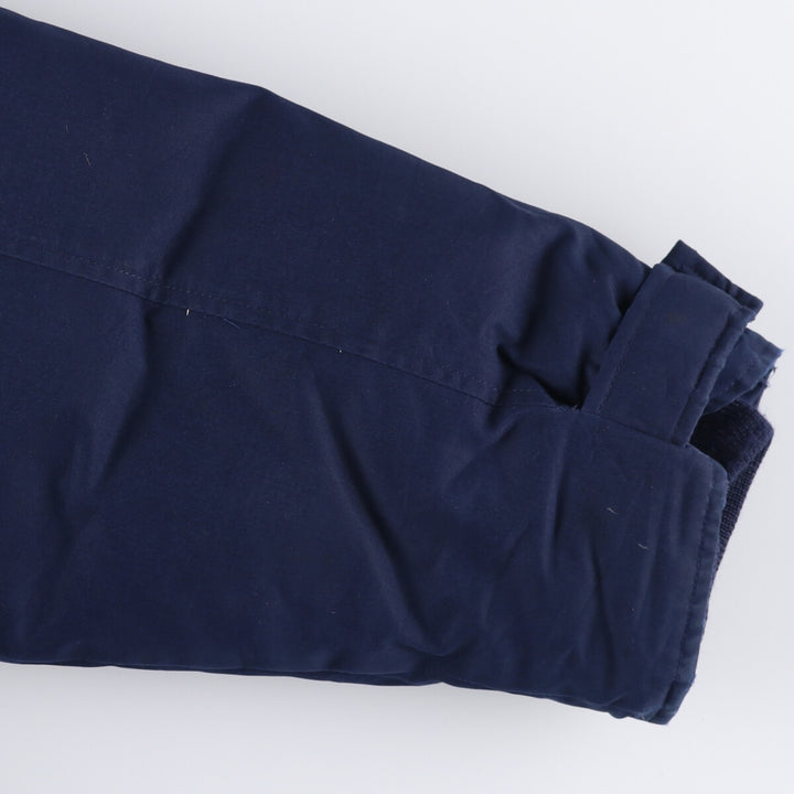 Eddie Bauer Goose Down Parka, Men's Size L polyester navy blue type Vintage Second Hand