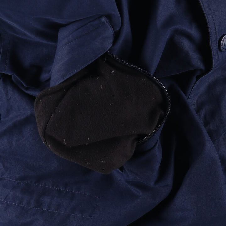 Eddie Bauer Goose Down Parka, Men's Size L polyester navy blue type Vintage Second Hand