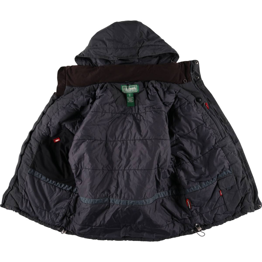 90s-00'S LL Bean Primaloft padded mountain parka/shell jacket/puffer jacket, men's size M Nylon navy blue type Vintage Second Hand