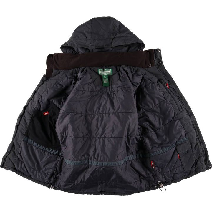 90s-00'S LL Bean Primaloft padded mountain parka/shell jacket/puffer jacket, men's size M Nylon navy blue type Vintage Second Hand