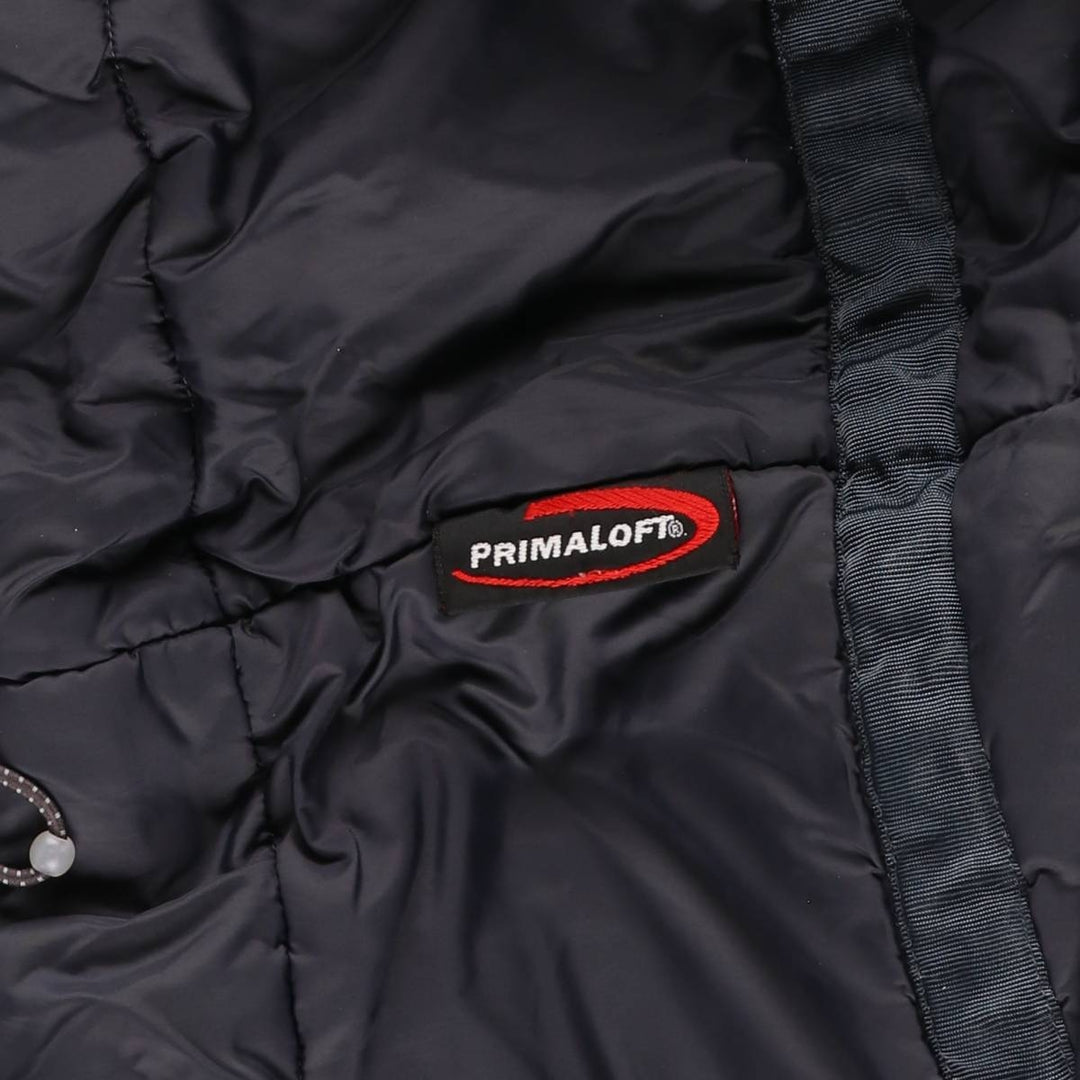 90s-00'S LL Bean Primaloft padded mountain parka/shell jacket/puffer jacket, men's size M Nylon navy blue type Vintage Second Hand