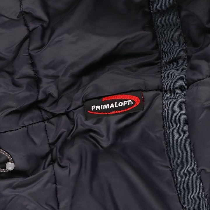 90s-00'S LL Bean Primaloft padded mountain parka/shell jacket/puffer jacket, men's size M Nylon navy blue type Vintage Second Hand