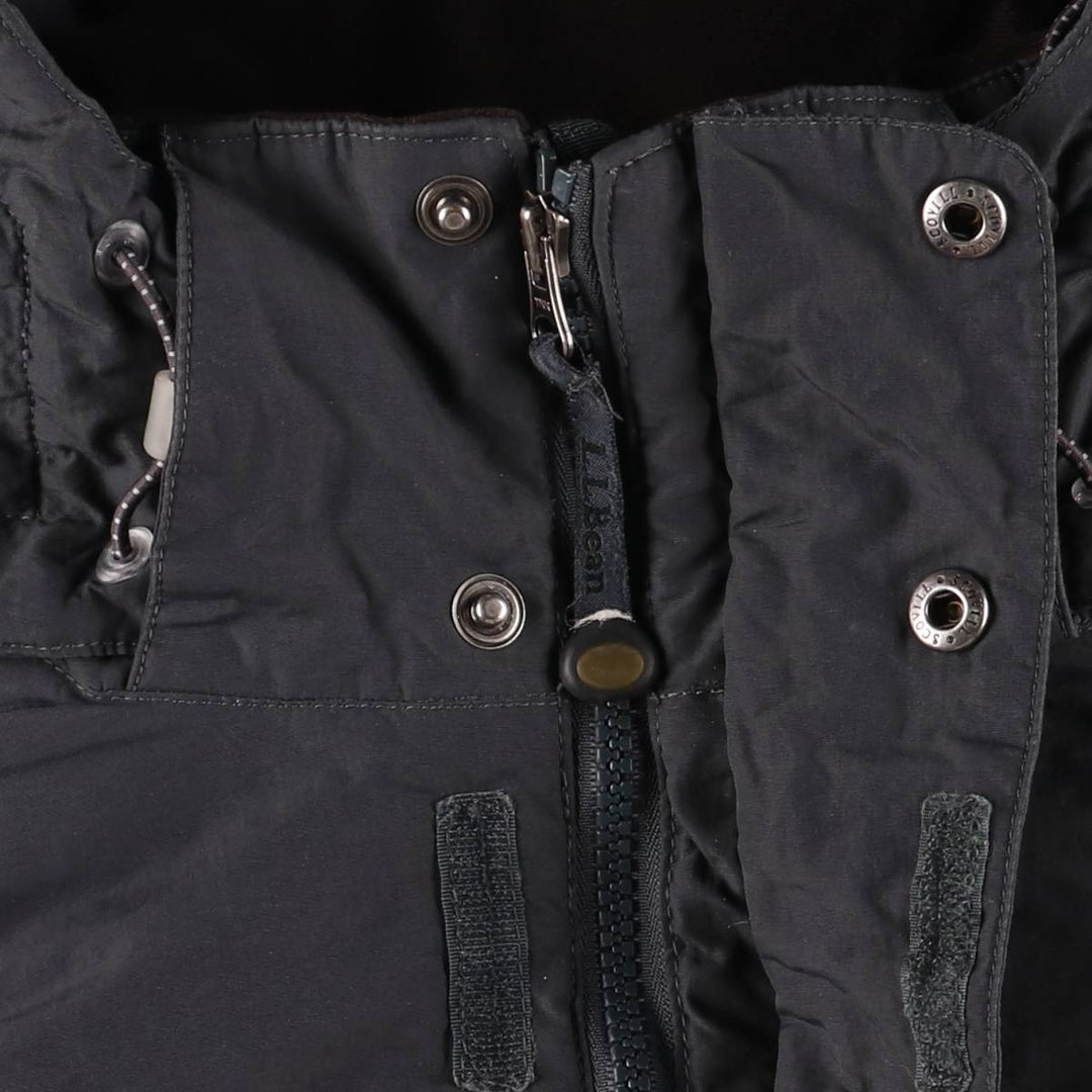 90s-00'S LL Bean Primaloft padded mountain parka/shell jacket/puffer jacket, men's size M Nylon navy blue type Vintage Second Hand