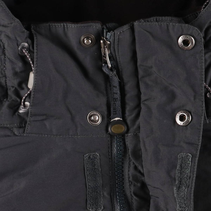 90s-00'S LL Bean Primaloft padded mountain parka/shell jacket/puffer jacket, men's size M Nylon navy blue type Vintage Second Hand