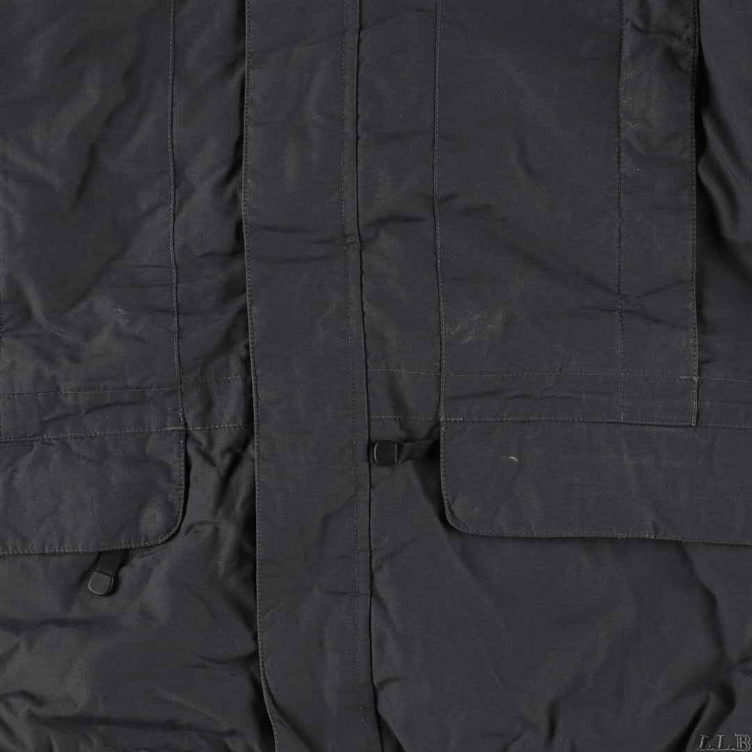 90s-00'S LL Bean Primaloft padded mountain parka/shell jacket/puffer jacket, men's size M Nylon navy blue type Vintage Second Hand
