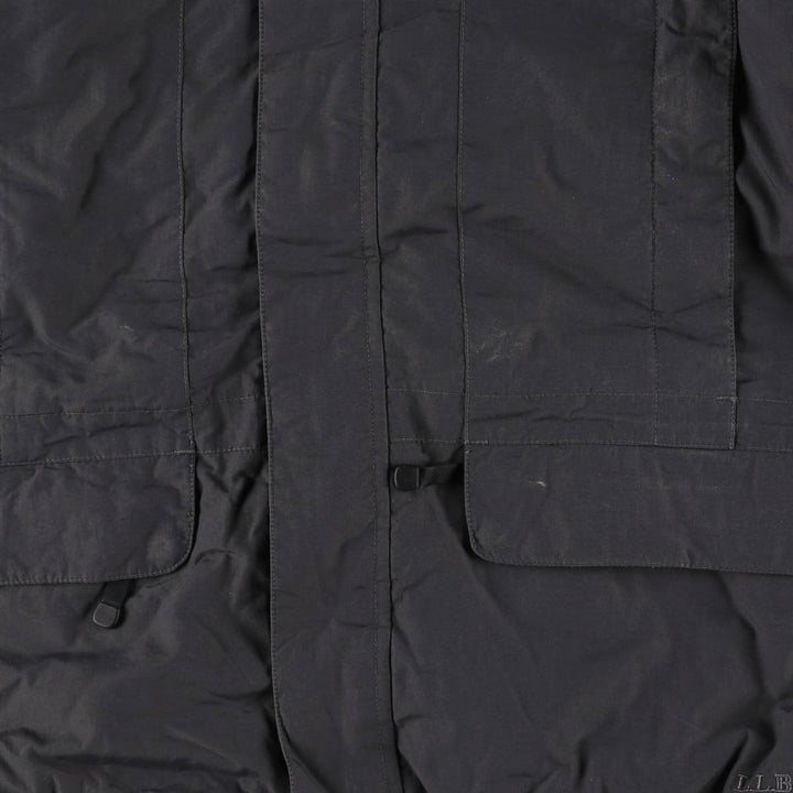 90s-00'S LL Bean Primaloft padded mountain parka/shell jacket/puffer jacket, men's size M Nylon navy blue type Vintage Second Hand