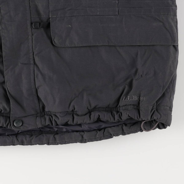 90s-00'S LL Bean Primaloft padded mountain parka/shell jacket/puffer jacket, men's size M Nylon navy blue type Vintage Second Hand