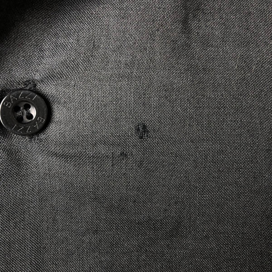 NEW GEN Short Sleeve Open Collar Linen Shirt, Box Shirt, Men's Size L linen black type Vintage Second Hand