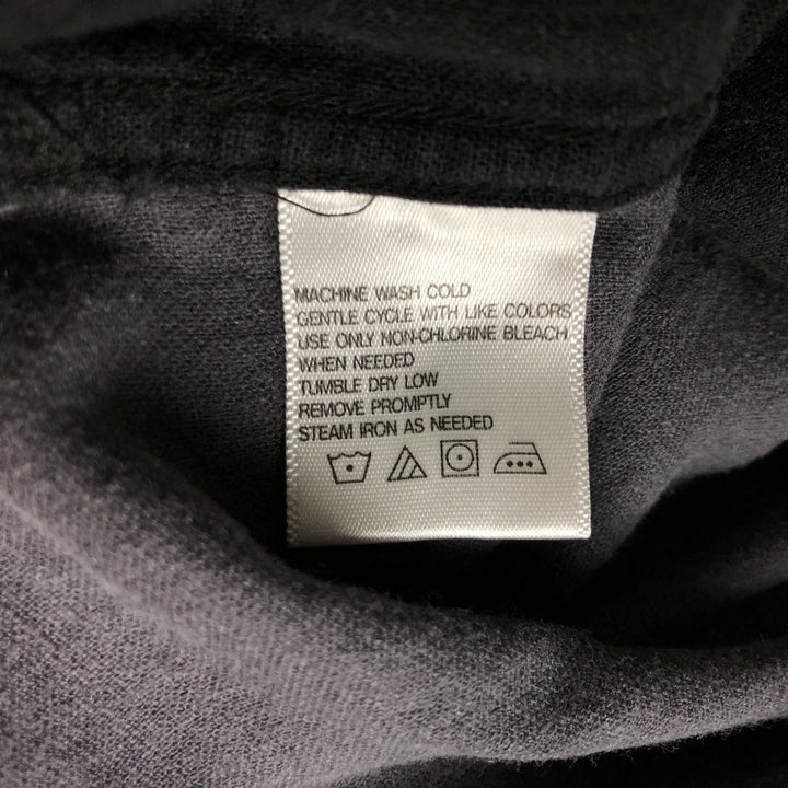 Haggar Short Sleeve Open Collar Linen Box Shirt, Men's XL linen black type Vintage Second Hand