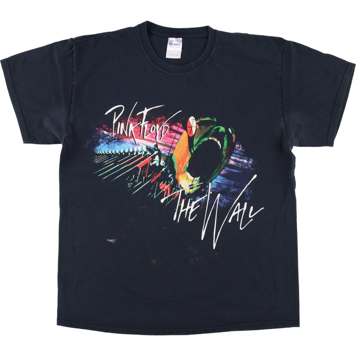 Gildan Pink Floyd Band T-Shirt, Men's Size L cotton black type Vintage Second Hand