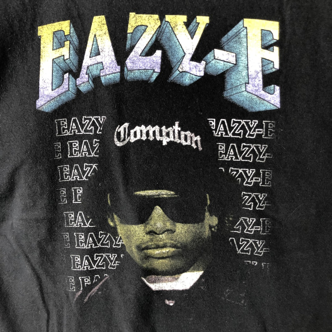 Eazy E Rap T-shirt, Men's L size unclear black type Vintage Second Hand
