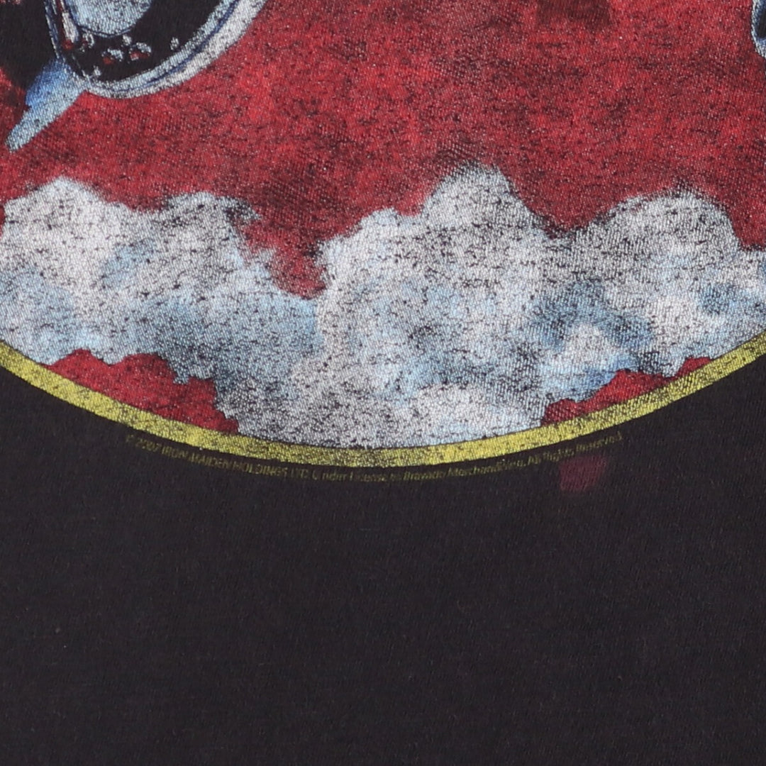 00'S IRON MAIDEN Band T-shirt, Men's XL size unclear black type Vintage Second Hand