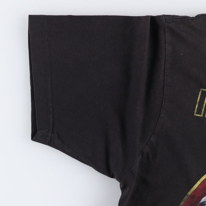 00'S IRON MAIDEN Band T-shirt, Men's XL size unclear black type Vintage Second Hand
