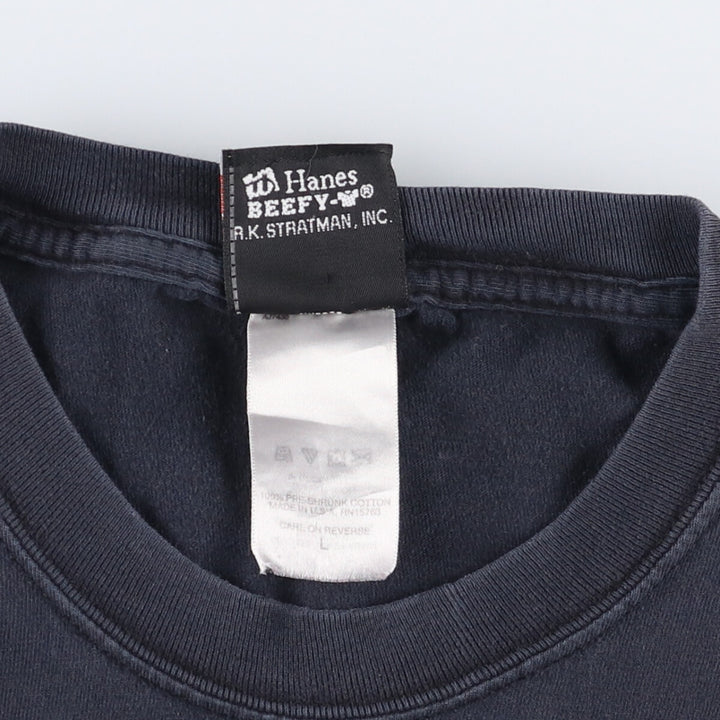 00'S Harley-Davidson Motorcycle Bike T-shirt Made in USA Men's L size cotton black type Vintage Second Hand