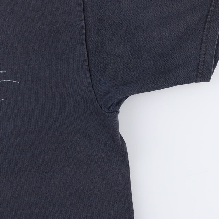 00'S Harley-Davidson Motorcycle Bike T-shirt Made in USA Men's L size cotton black type Vintage Second Hand