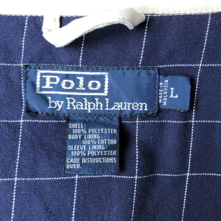 Ralph Lauren POLO by Ralph Lauren Swing Top Sports Jacket Men's L size polyester Beige type Vintage Second Hand