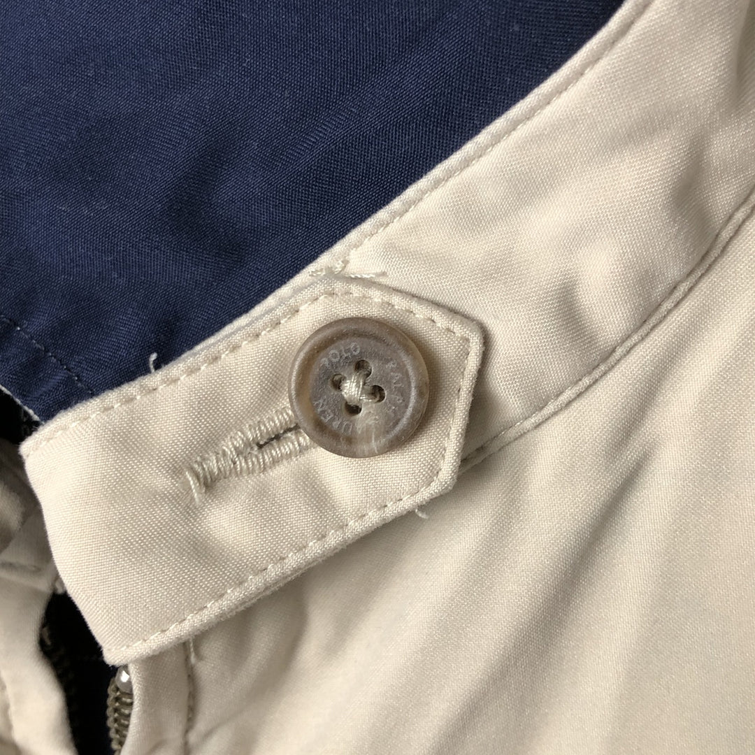Ralph Lauren POLO by Ralph Lauren Swing Top Sports Jacket Men's L size polyester Beige type Vintage Second Hand