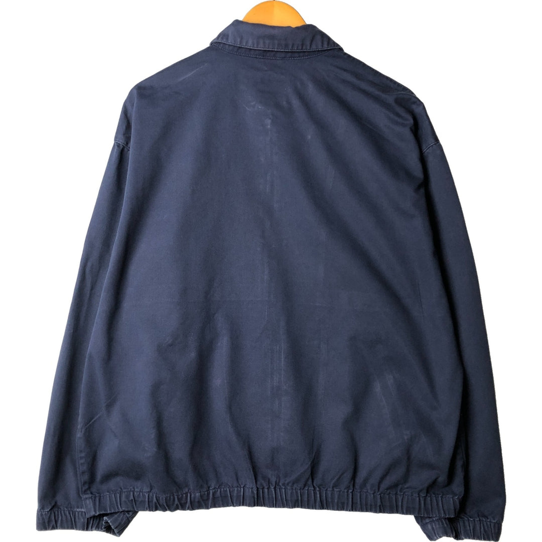 Vintage 90'S Ralph Lauren Chaps swing top sports jacket, size L, men's cotton navy blue type Vintage Second Hand