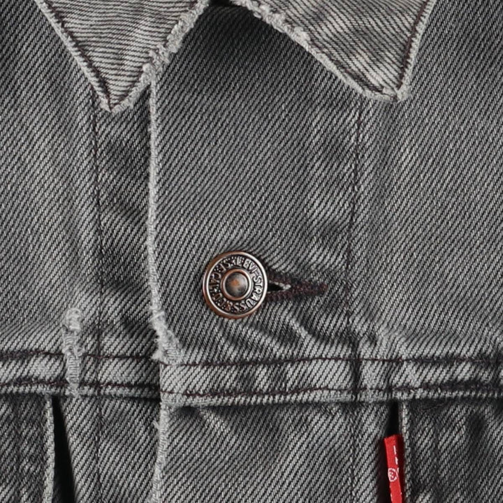 Vintage Levi's black denim jacket, size XL, men's unclear black type Vintage Second Hand