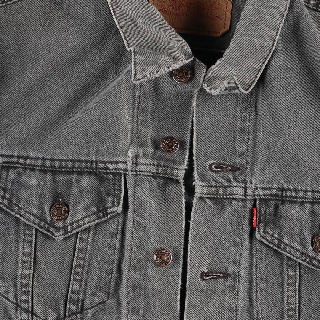 Vintage Levi's black denim jacket, size XL, men's unclear black type Vintage Second Hand