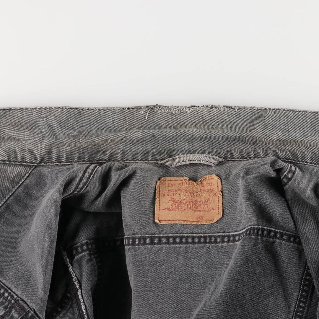 Vintage Levi's black denim jacket, size XL, men's unclear black type Vintage Second Hand