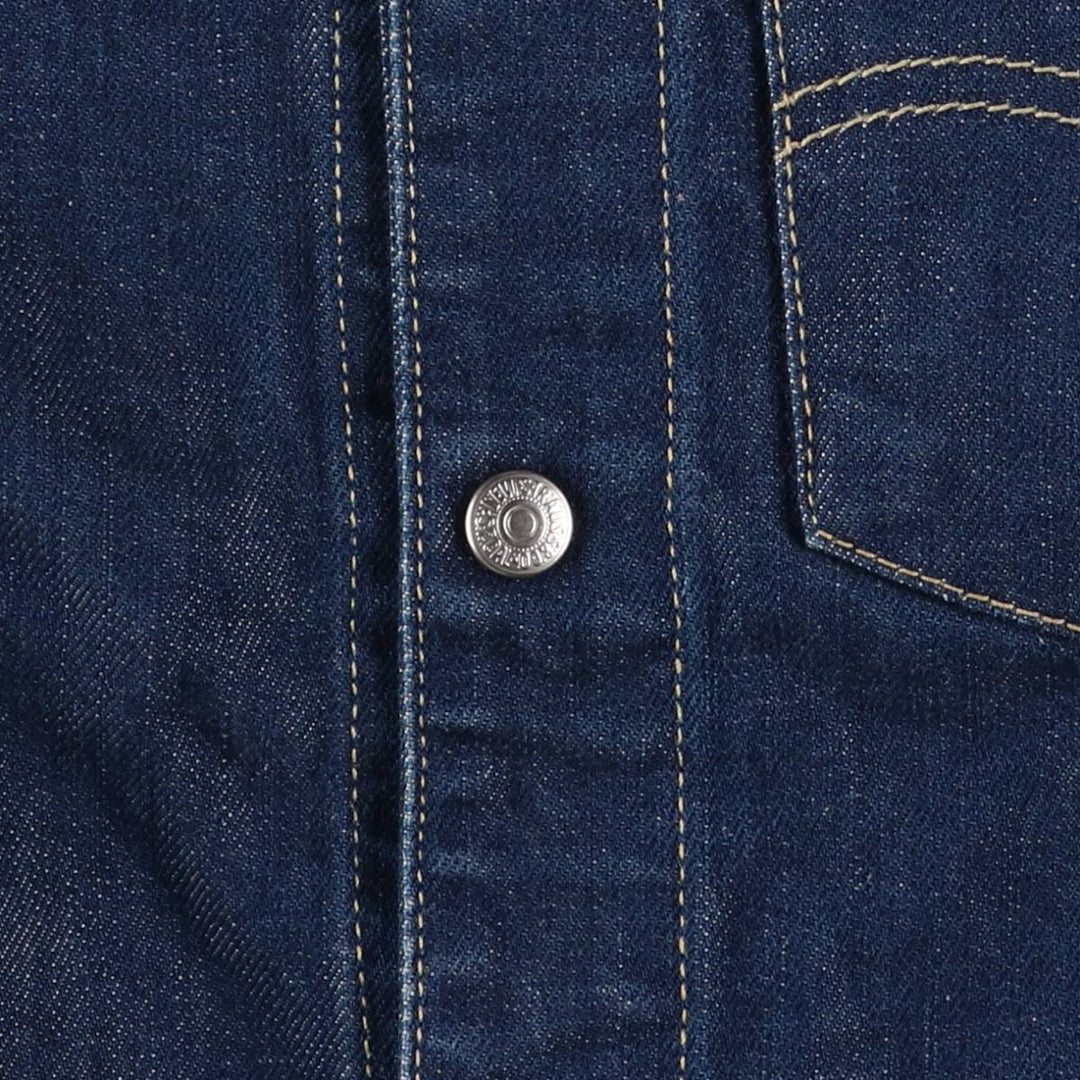 Dark navy 2000'S Levi's Engineered Euro Model 70100-0843 draped denim jacket, men's size M cotton blue type Vintage Second Hand