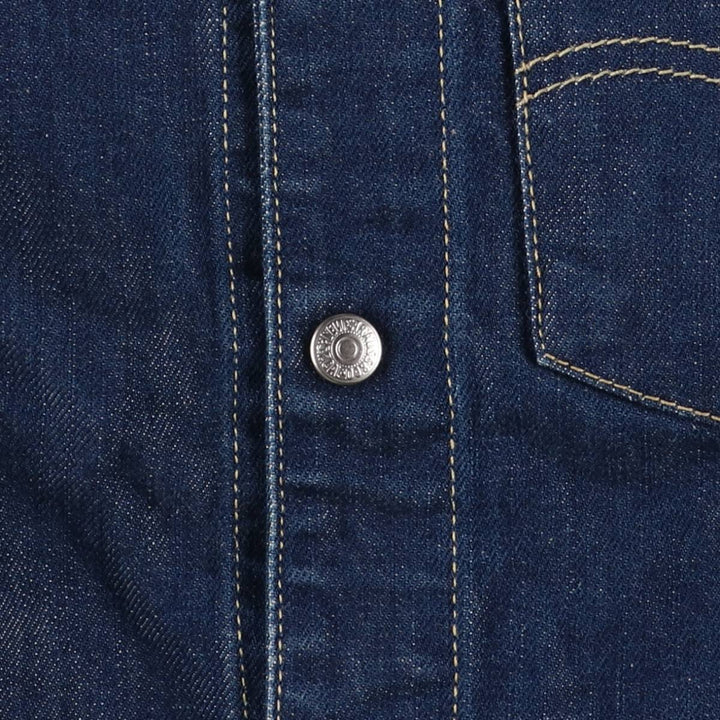 Dark navy 2000'S Levi's Engineered Euro Model 70100-0843 draped denim jacket, men's size M cotton blue type Vintage Second Hand