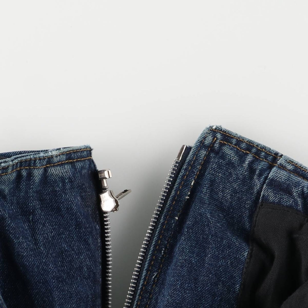 Harley-Davidson denim jacket, double rider jacket, men's size L cotton blue type Vintage Second Hand