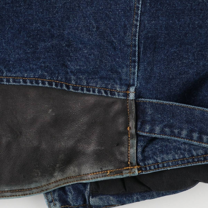 Harley-Davidson denim jacket, double rider jacket, men's size L cotton blue type Vintage Second Hand