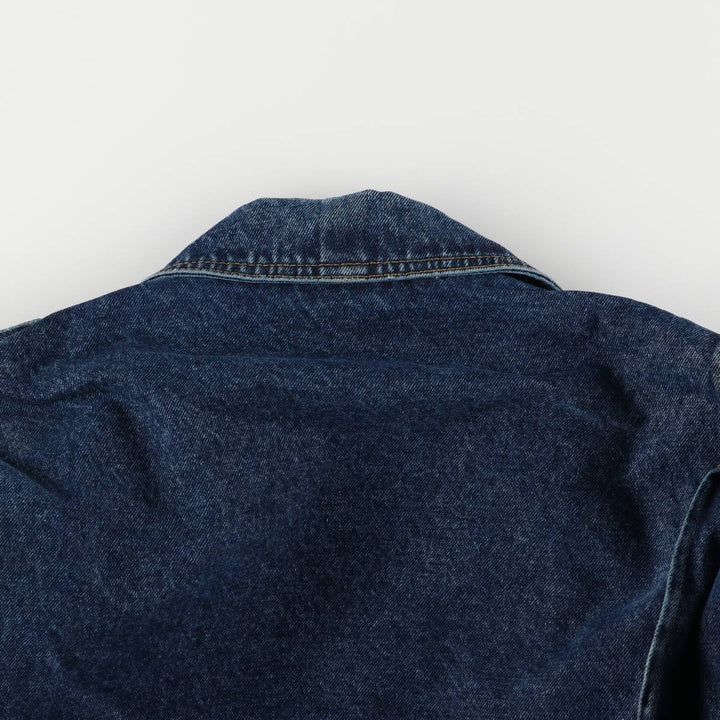 Harley-Davidson denim jacket, double rider jacket, men's size L cotton blue type Vintage Second Hand