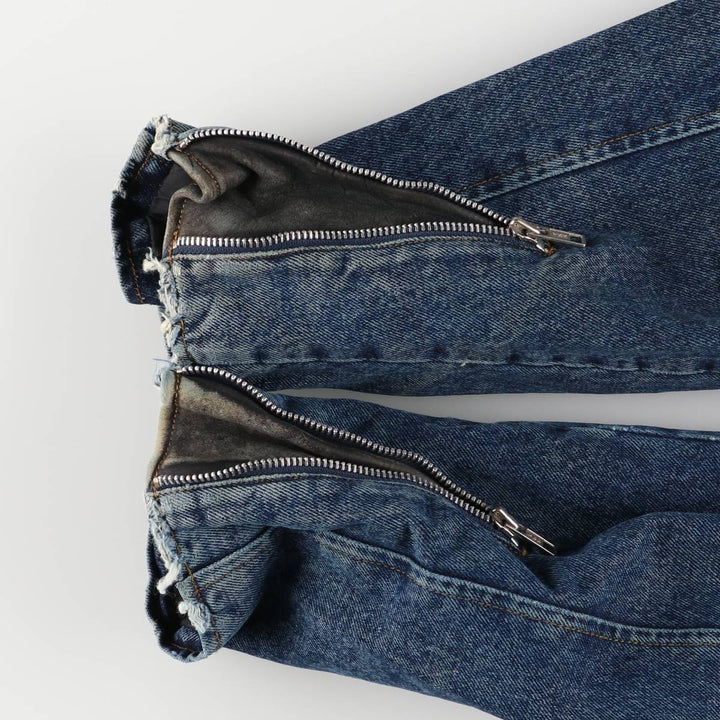 Harley-Davidson denim jacket, double rider jacket, men's size L cotton blue type Vintage Second Hand