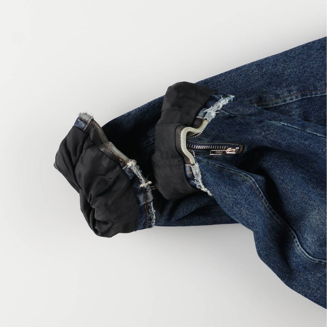 Harley-Davidson denim jacket, double rider jacket, men's size L cotton blue type Vintage Second Hand