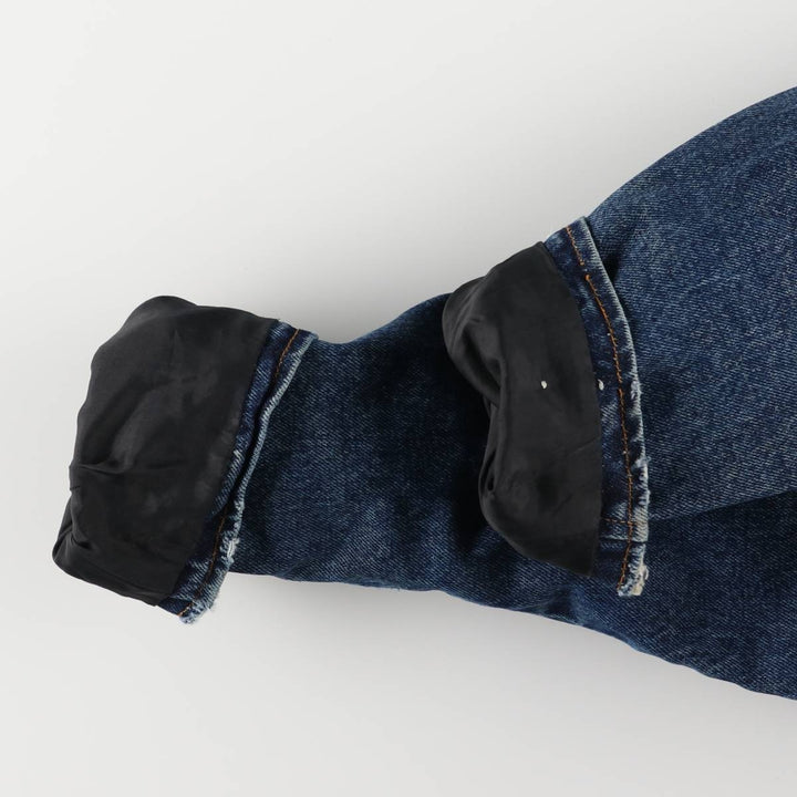 Harley-Davidson denim jacket, double rider jacket, men's size L cotton blue type Vintage Second Hand