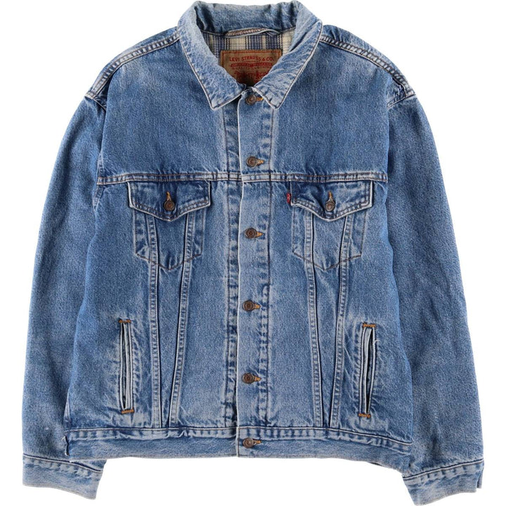 90'S Levi's 70699-0289 denim jacket, made in the USA, men's size L, vintage cotton blue type Vintage Second Hand