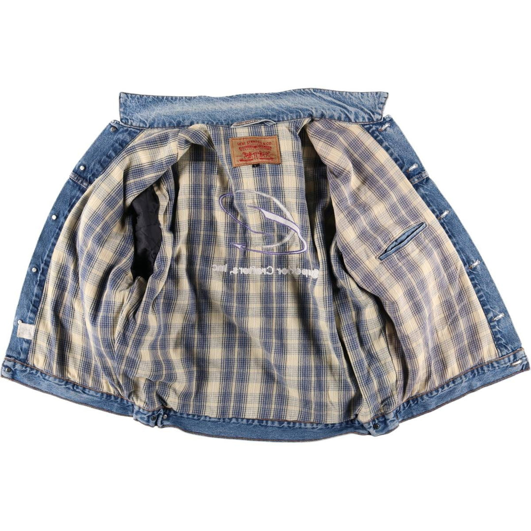 90'S Levi's 70699-0289 denim jacket, made in the USA, men's size L, vintage cotton blue type Vintage Second Hand