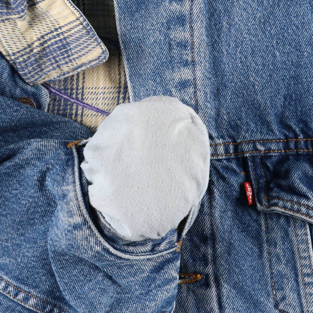 90'S Levi's 70699-0289 denim jacket, made in the USA, men's size L, vintage cotton blue type Vintage Second Hand