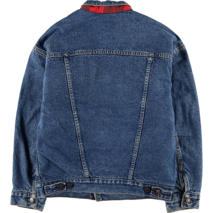 90'S Levi's 57510-0514 Denim Jacket, Made in USA, Men's Size L, Vintage cotton blue type Vintage Second Hand