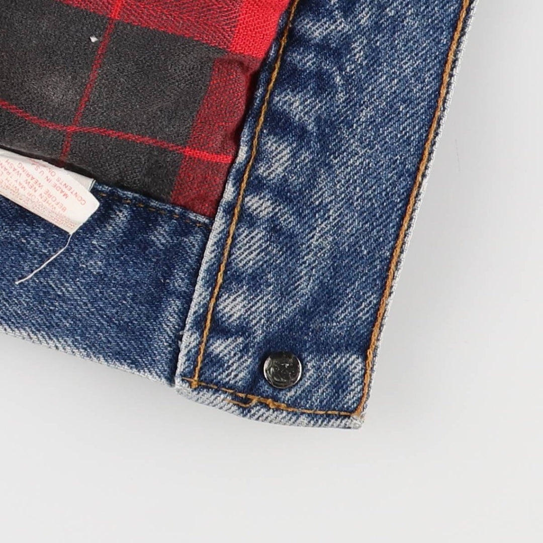 90'S Levi's 57510-0514 Denim Jacket, Made in USA, Men's Size L, Vintage cotton blue type Vintage Second Hand