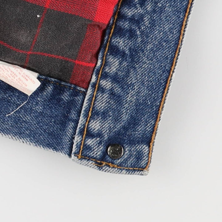 90'S Levi's 57510-0514 Denim Jacket, Made in USA, Men's Size L, Vintage cotton blue type Vintage Second Hand