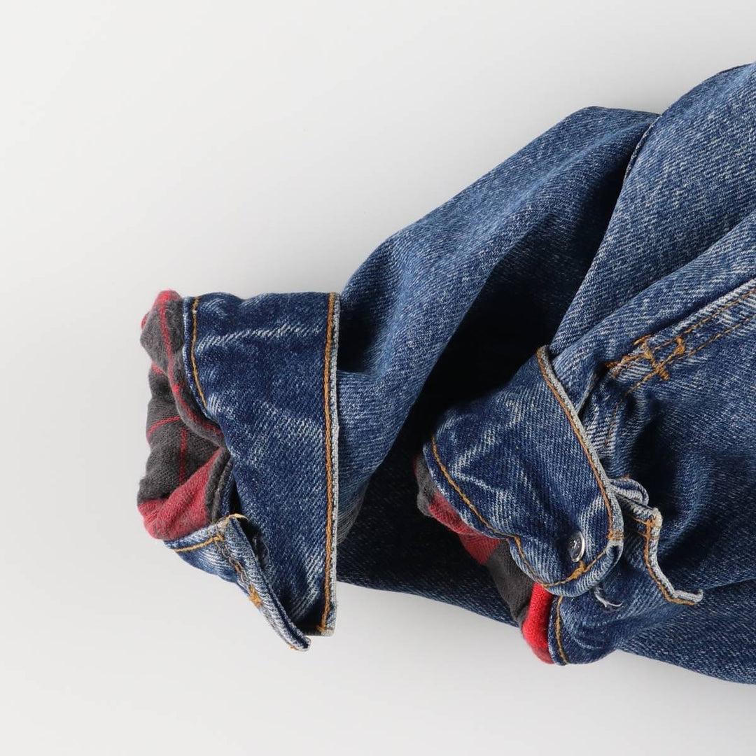 90'S Levi's 57510-0514 Denim Jacket, Made in USA, Men's Size L, Vintage cotton blue type Vintage Second Hand