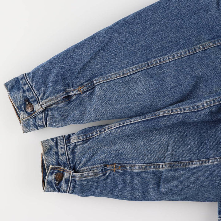90'S Levi's 57510-0514 Denim Jacket, Made in USA, Men's Size L, Vintage cotton blue type Vintage Second Hand