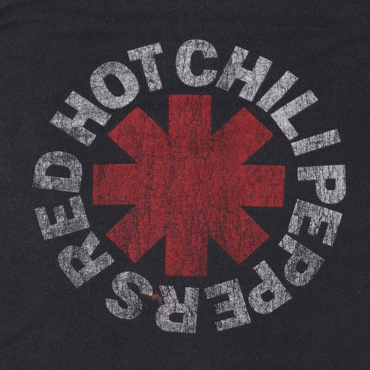 RED HOT CHILI PEPPERS Women's Tank Top (Size Small) unclear black type Vintage Second Hand