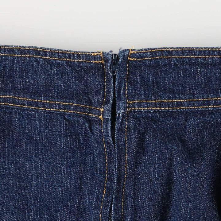 TRF JEANS Denim Long A-Line Skirt, Women's Size L cotton blue type Vintage Second Hand