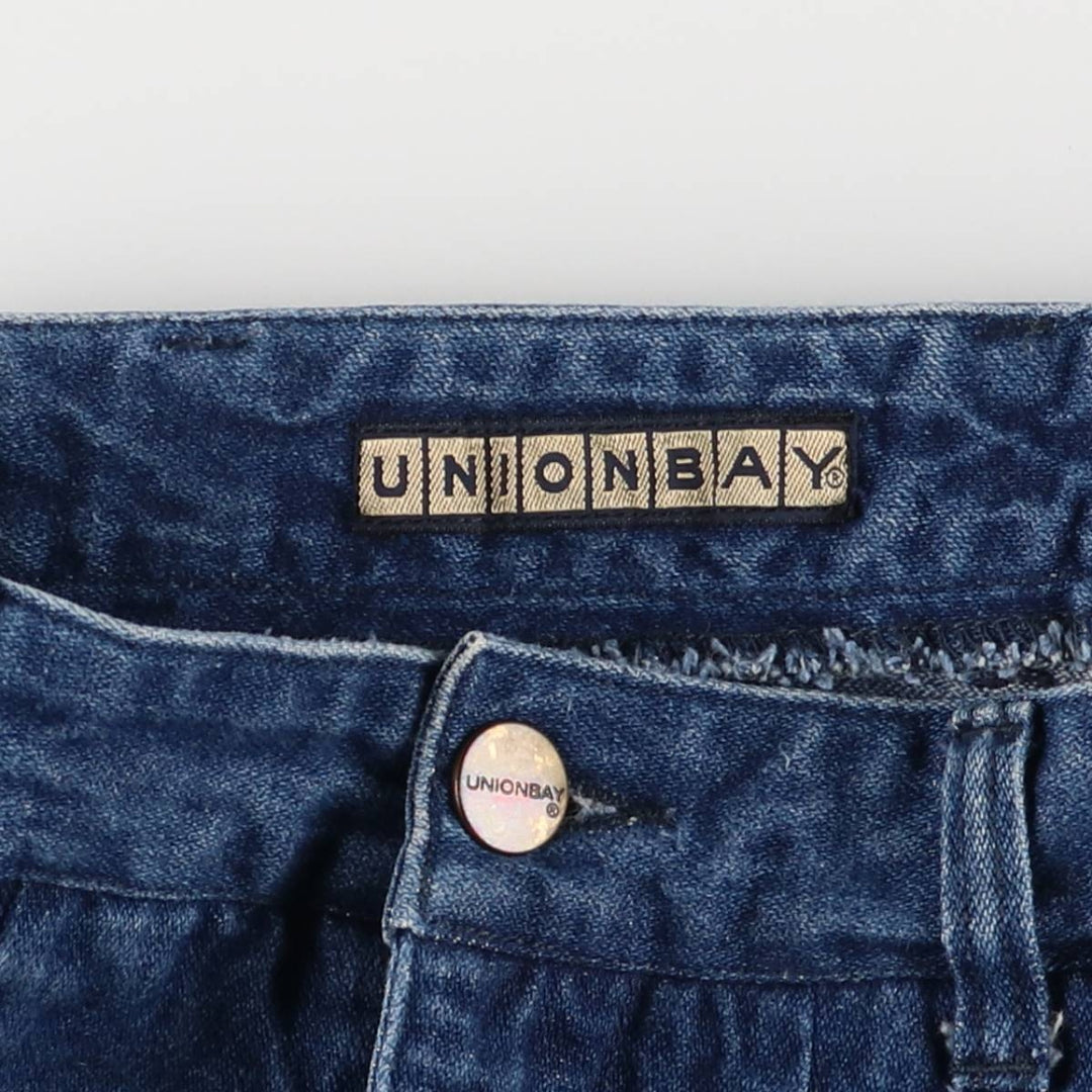 UNIONBAY denim midi-length tight skirt, women's size L cotton blue type Vintage Second Hand