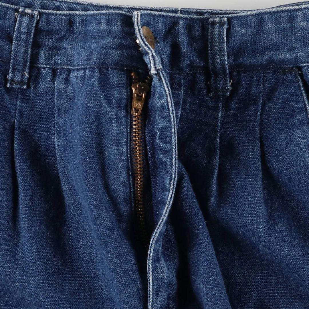 UNIONBAY denim midi-length tight skirt, women's size L cotton blue type Vintage Second Hand