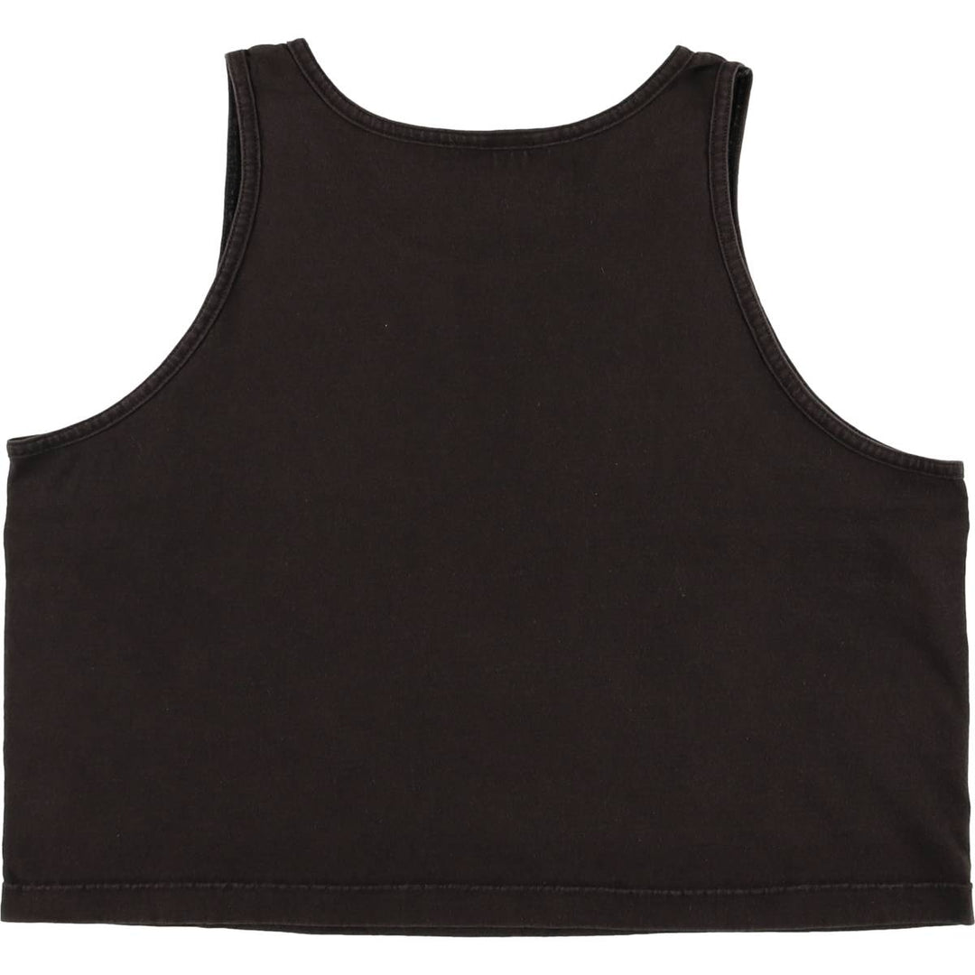 Vintage 90'S Tim McGraw cropped tank top, size L, women's unclear black type Vintage Second Hand