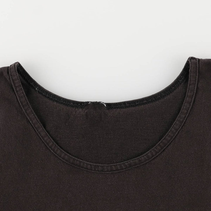 Vintage 90'S Tim McGraw cropped tank top, size L, women's unclear black type Vintage Second Hand