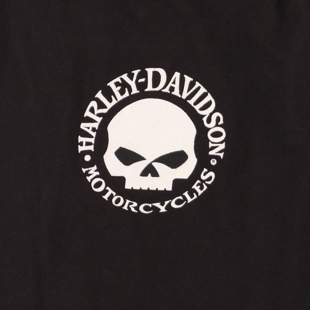 Harley-Davidson Skull Pattern Tank Top, Women's, Size Medium cotton black type Vintage Second Hand