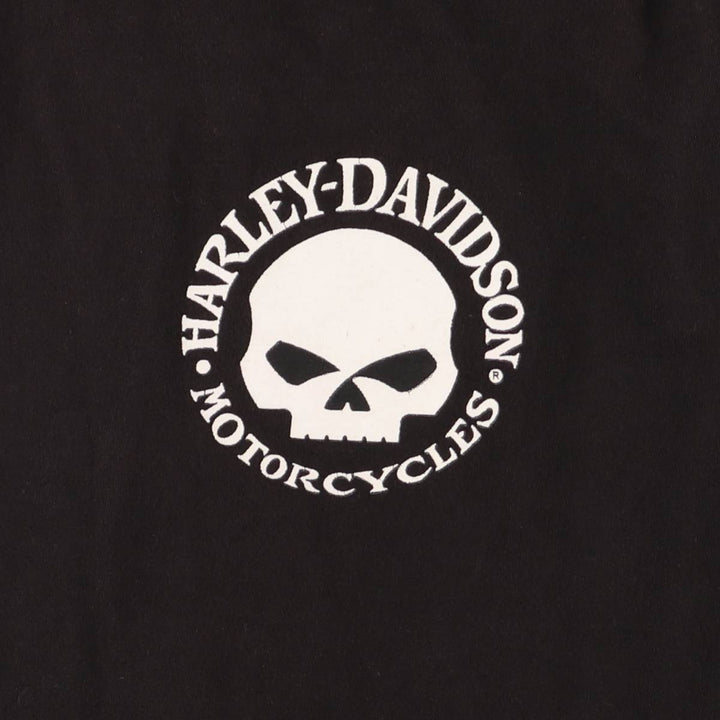 Harley-Davidson Skull Pattern Tank Top, Women's, Size Medium cotton black type Vintage Second Hand